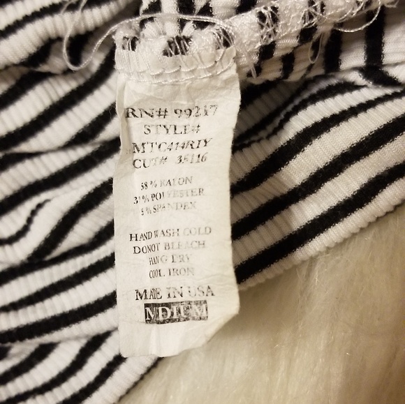 Moa Moa Long Striped Sleeveless Tunic Top - Picture 5 of 8